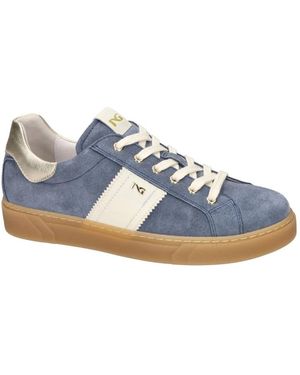 Nero Giardini E513004D Velour Sneaker - Blau