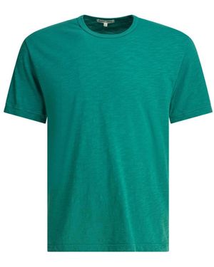Alex Mill Tops ,Groen ,Katoen Standaard T-Shirt Van Slubkatoen