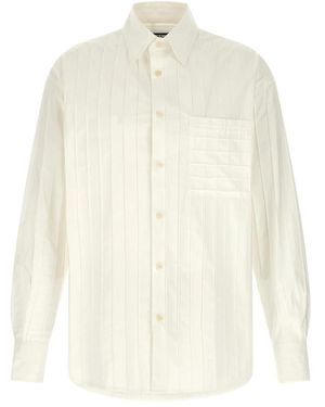 Jacquemus Overhemden ,Wit ,Katoen La Chemise Camargue Shirt