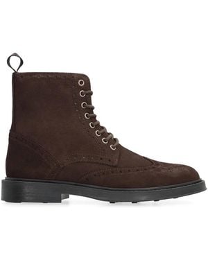 Bruno Magli Lace-Up Boots - Brown