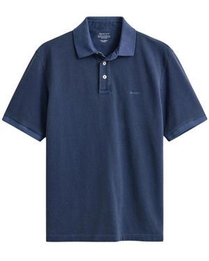 GANT Sunfaded Piqué Polo - Blauw