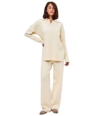 CESARE GASPARI Minimalistisches strickset - Natur