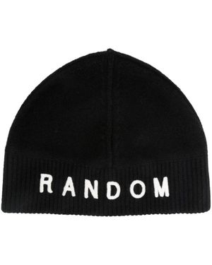 Random Identities Beanie Mit Ris Logo - Schwarz