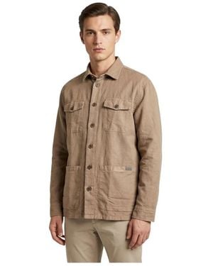Fay Overshirt Tasconata - Bruin