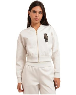 ARMANI EXCHANGE Sweatshirt Slim Met Stretch Scuba En Ribdetails - Naturel