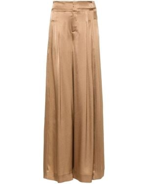 Alberta Ferretti Wide Trousers - Brown