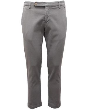 Entre Amis Slim-Fit Trousers - Grey