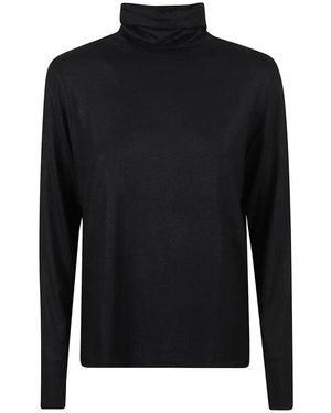 Majestic Filatures Elegante Viskose T-Shirts Und Polos - Schwarz