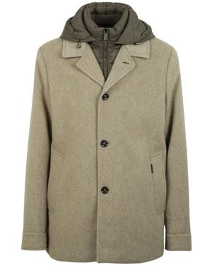 Moorer Single-Breasted Coats - Vert