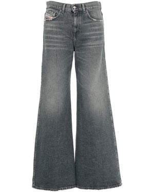 DIESEL Blaue Jeans Mit Rott. Tasc Stil - Grau