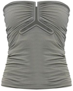 Rick Owens Off-Shoulder Top - Grijs