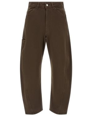 Lemaire Wide Trousers - Brown