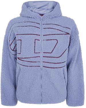 DIESEL Faux Fur & Shearling Jackets - Blue