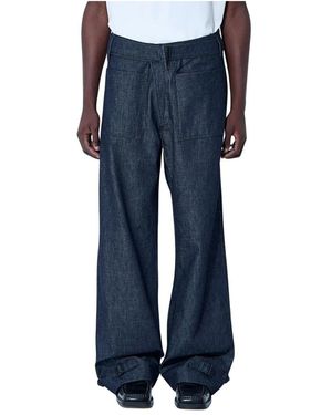 Mugler Wide Jeans - Blu