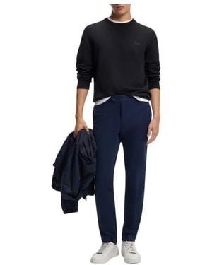 BOSS Upacas-L Pullover - Blau