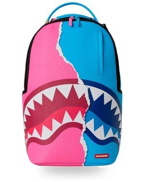 Sprayground Tassen ,Veelkleurig ,Shark Central Cotton Candy Rugzak - Blauw