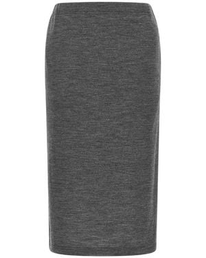 Junya Watanabe Röhren-Midirock - Grau