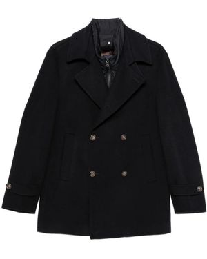 Barba Napoli Peacoat Doppiopetto - Schwarz