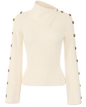 Elisabetta Franchi Rollkragenpullover - Weiß