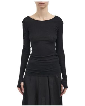 Isabel Benenato Round-Neck Knitwear - Negro