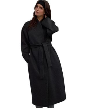 ESTRO Belted Coats - Negro