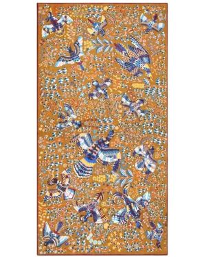 Inoui Edition Accessoires ,Veelkleurig ,Wol Felino Sjaal - Metallic