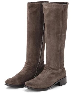 Officine Creative Schoenen ,Bruin ,Suède Hoge Laars