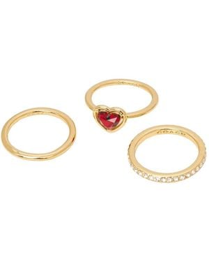 COACH Dreiteiliges Ring-Set - Mettallic