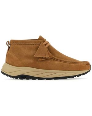 Clarks Hybrid Suede Wallabee Boot - Braun