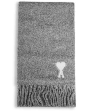 Ami Paris Winter Scarves - Grigio