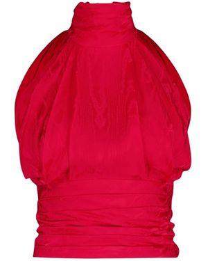 Balmain Sleeveless Tops - Red
