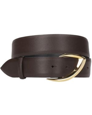 Orciani Goldene schnalle ledergürtel - Braun