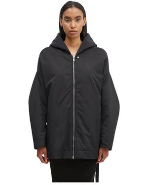 Rick Owens Hooded Peter Jacket - Zwart