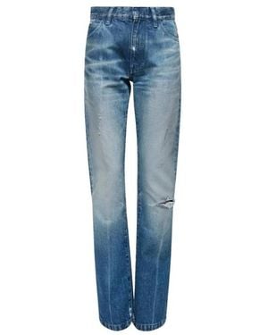 MM6 by Maison Margiela Straight-Leg Jeans - Blauw