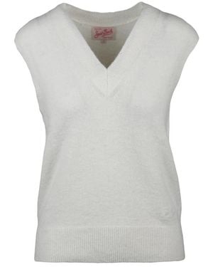 MC2 Saint Barth Strickware Mit V-Ausschnitt - Grau