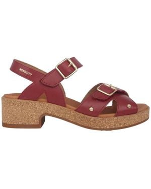 Mephisto Rote Fedora Damensandale - Pink