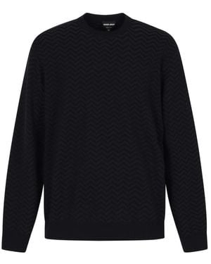 Giorgio Armani Round-Neck Knitwear - Blu