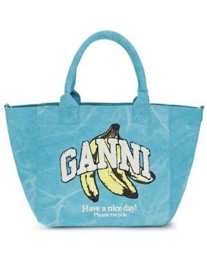 Ganni Shopping Bags - Blue