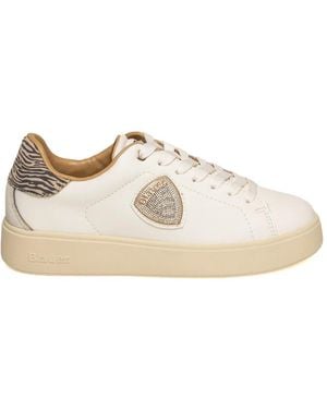 Blauer Schoenen ,Leer Victory Sneaker - Wit