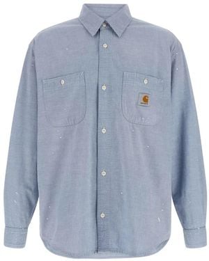 Carhartt Overhemden ,Blauw ,Casual Shirts