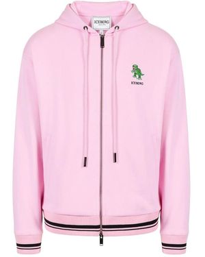 Iceberg Dino Social Club Hoodie - Roze