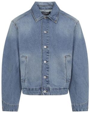 Jacquemus Denim De-Nîmes Jacke - Blau