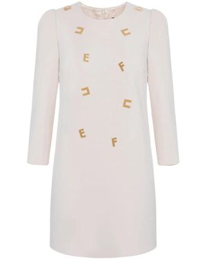 Elisabetta Franchi Double-Breasted Coats - Bianco