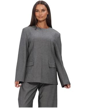 co'couture Jackycc Blazer Blouse - Grijs