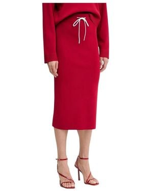 Patrizia Pepe Pencil Skirts - Rojo