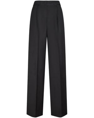 forte_forte Wide Trousers - Negro