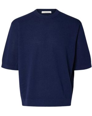 SELECTED Round-Neck Knitwear - Blu
