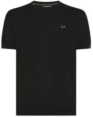 Sun 68 Round-Neck Knitwear - Negro