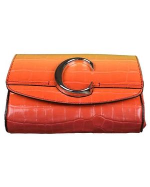 Chloé Tassen ,Veelkleurig ,Leer C Belt Bag - Oranje