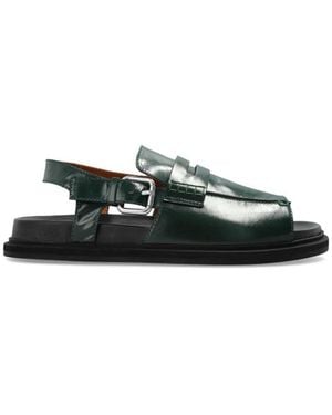 Marni Flat Sandals - Verde